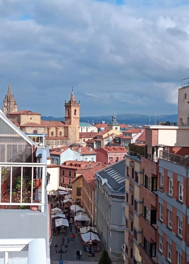 Atico Quintana I - Con Terraza, Vistas A La Ciudad, En El Centro, Con Wifi Y Garaje Apartment โอเบียโด ภายนอก รูปภาพ